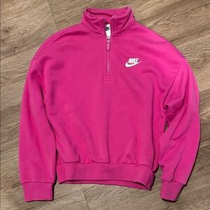 Nike Fuchsia Quarter-Zip Pullover